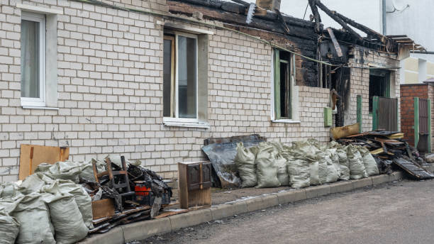Professional Fire Damage Removal technician working in Spring, TX